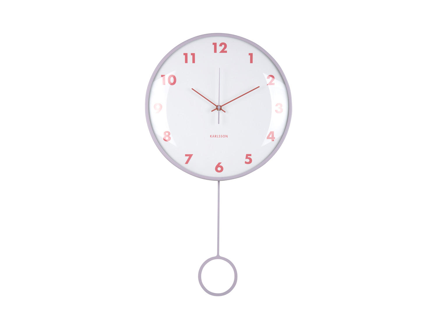 Karlsson Wanduhr Lila 35x61x7 cm