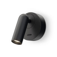 WANDLEUCHTE Mirax - Schwarz - 8.5/6.3/7 cm - Schwarz, Metall (6.3/7/8.5cm) - Maytoni