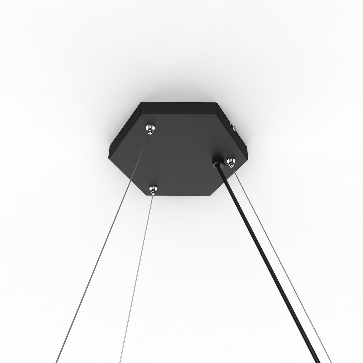 LED-HÄNGELEUCHTE - Schwarz, Metall (1.6/100/60cm) - Lumicom