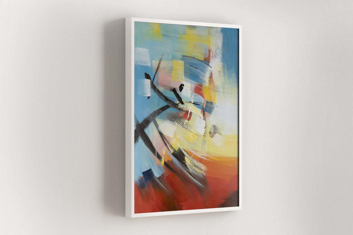 ACRYLBILD HANDGEMALT 75/100 cm - Multicolor, Holz/Textil (75/100cm) - KUNSTLOFT