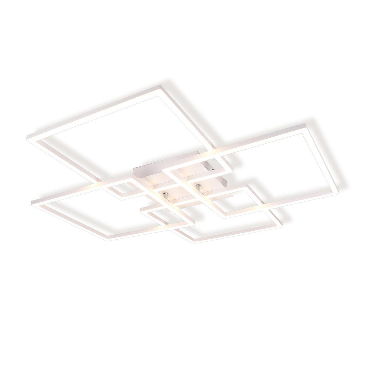 LED-DECKENLEUCHTE Wolkenbruch 72.4/7.3/72.4 cm - Weiß, Metall (72.4/72.4/7.3cm) - ZMH