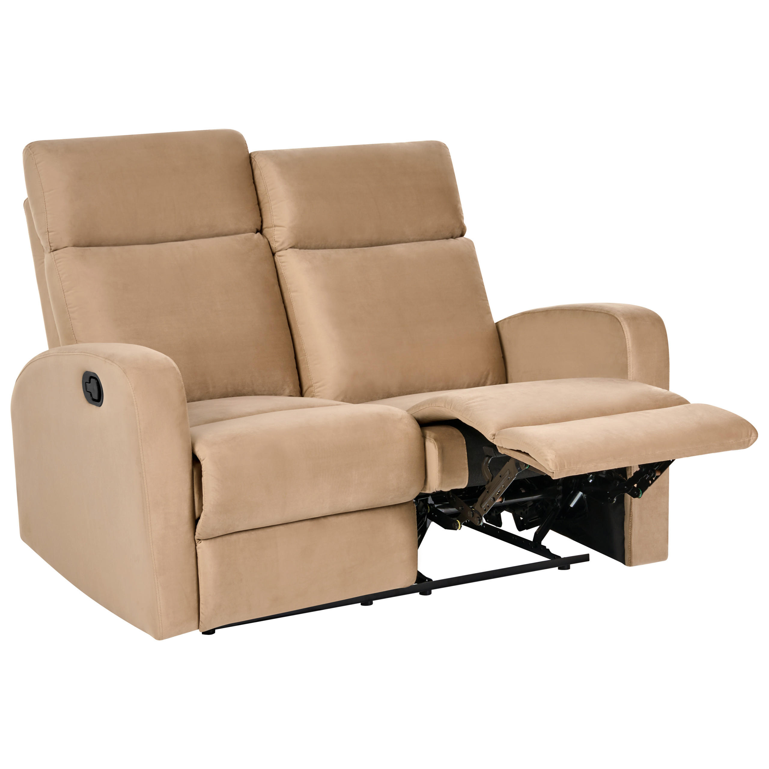 Beliani Sofa Hellbraun, Braun 133x100x73 cm