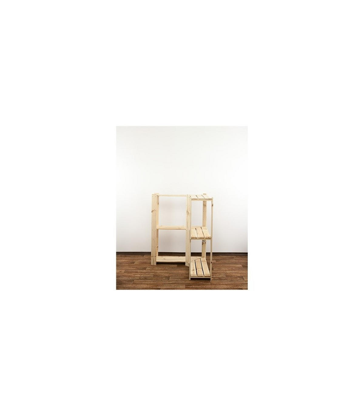 ECKREGAL WOODLAND 115x85x30cm Fachlast 120kg 3 Fachboden Kiefernholz Natur - Naturfarben, Holz (85/115/30cm) - PROREGAL