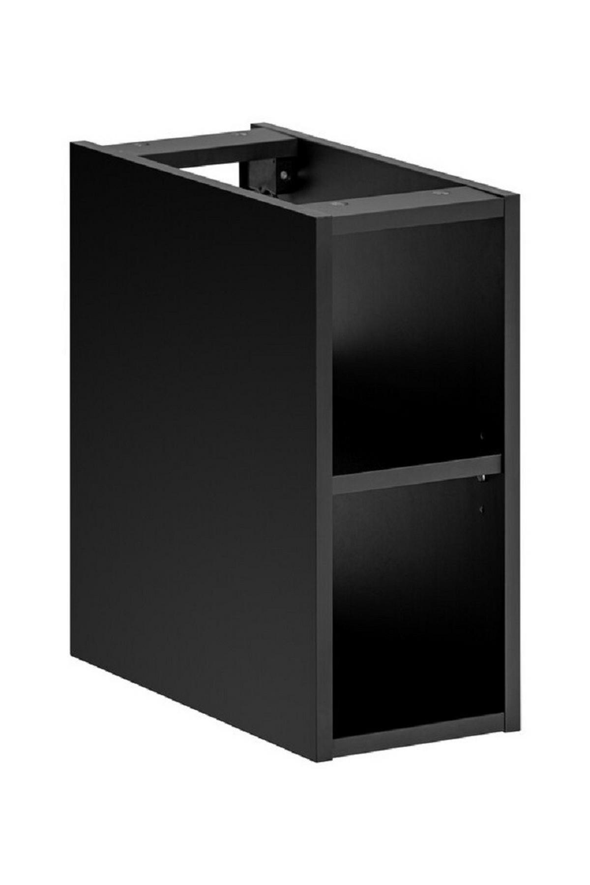 WASCHTISCHKOMBI 6 Teile - Santa Fe Black S BM191 in Schwarz - Schwarz, Holz (140/46/46cm)