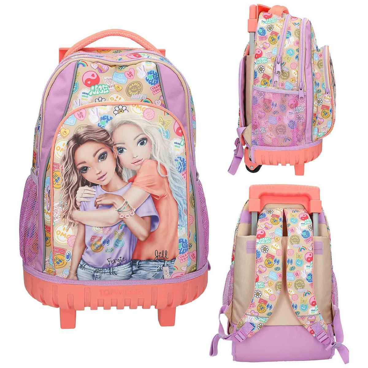 SCHULRUCKSACK TROLLEY GIRL POWER TOPModel bunt 25 x 32 x 37,5 cm - Multicolor, Textil (32/25cm) - Depesche Germany