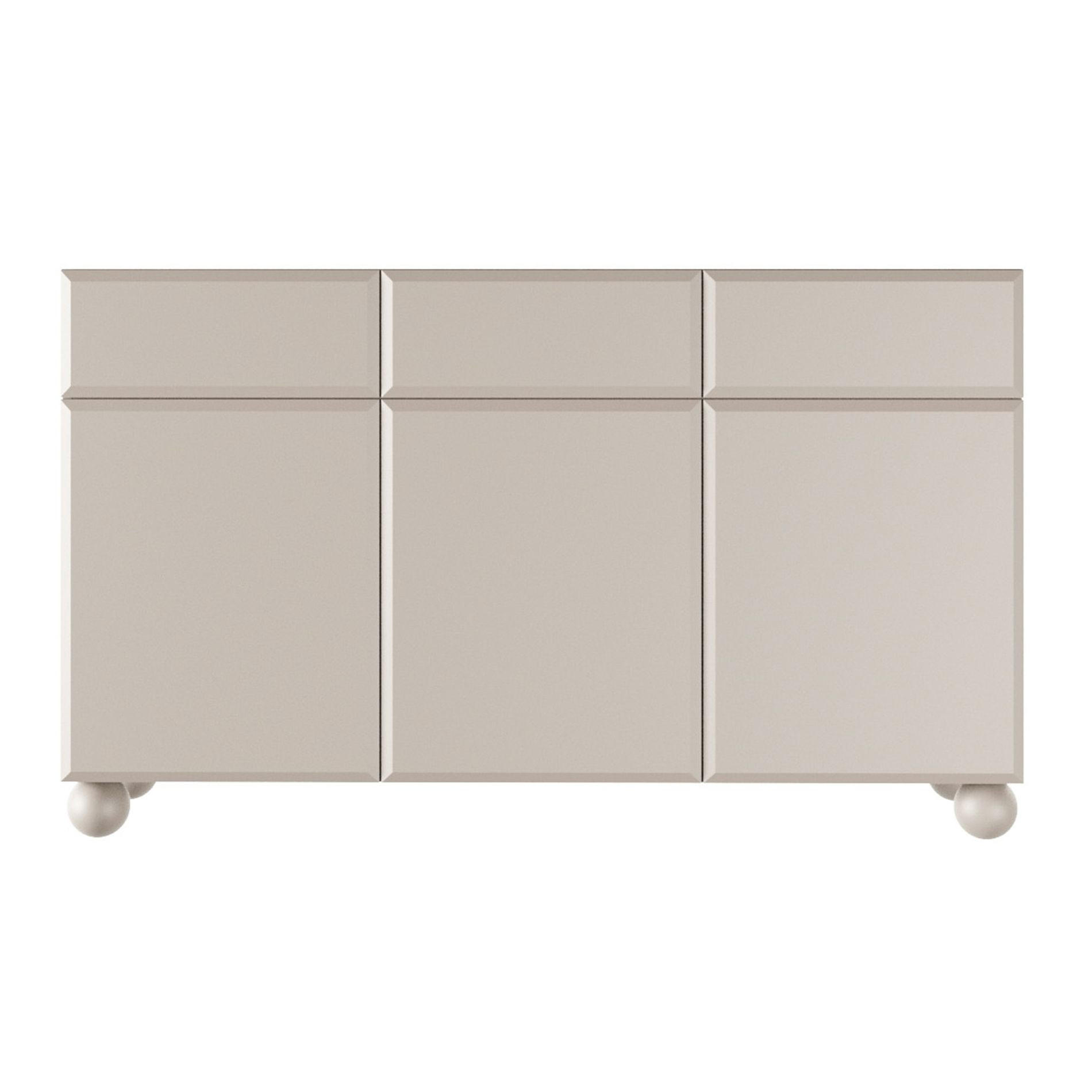 SIDEBOARD Chocolated Beige 150 cm - Beige/Goldfarben, Holz/Holzwerkstoff (150/90.5/39cm) - Selsey