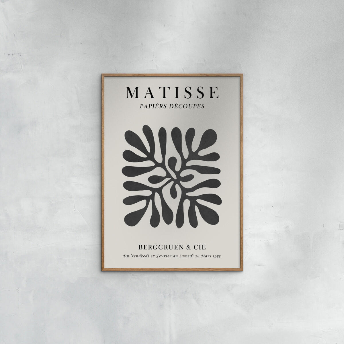 POSTER Vitor Costa - Matisse floral Poster 1 - Schwarz, Papier (50/70/0.1cm) - Poster&Frame