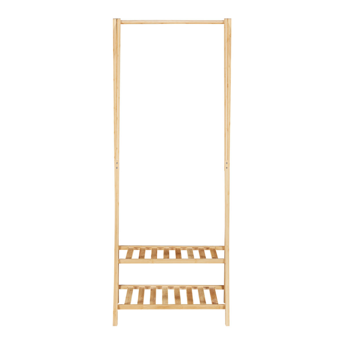 GARDEROBENSTÄNDER Öckerö - Naturfarben, Holz (60/150/40cm) - [en.casa]
