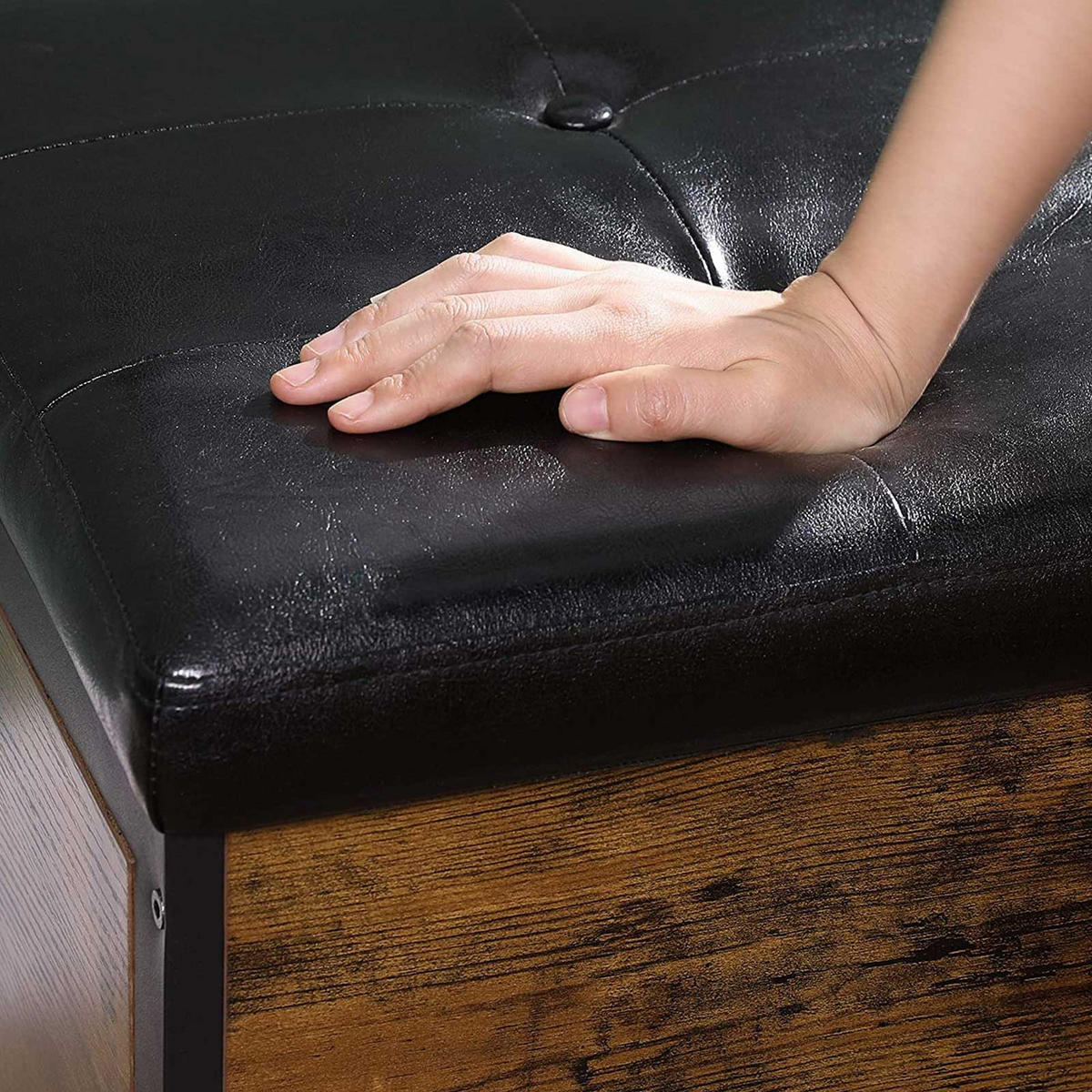 SITZHOCKER BELASTBAR - Braun, Holzwerkstoff (40/50/40cm) - Hansiro