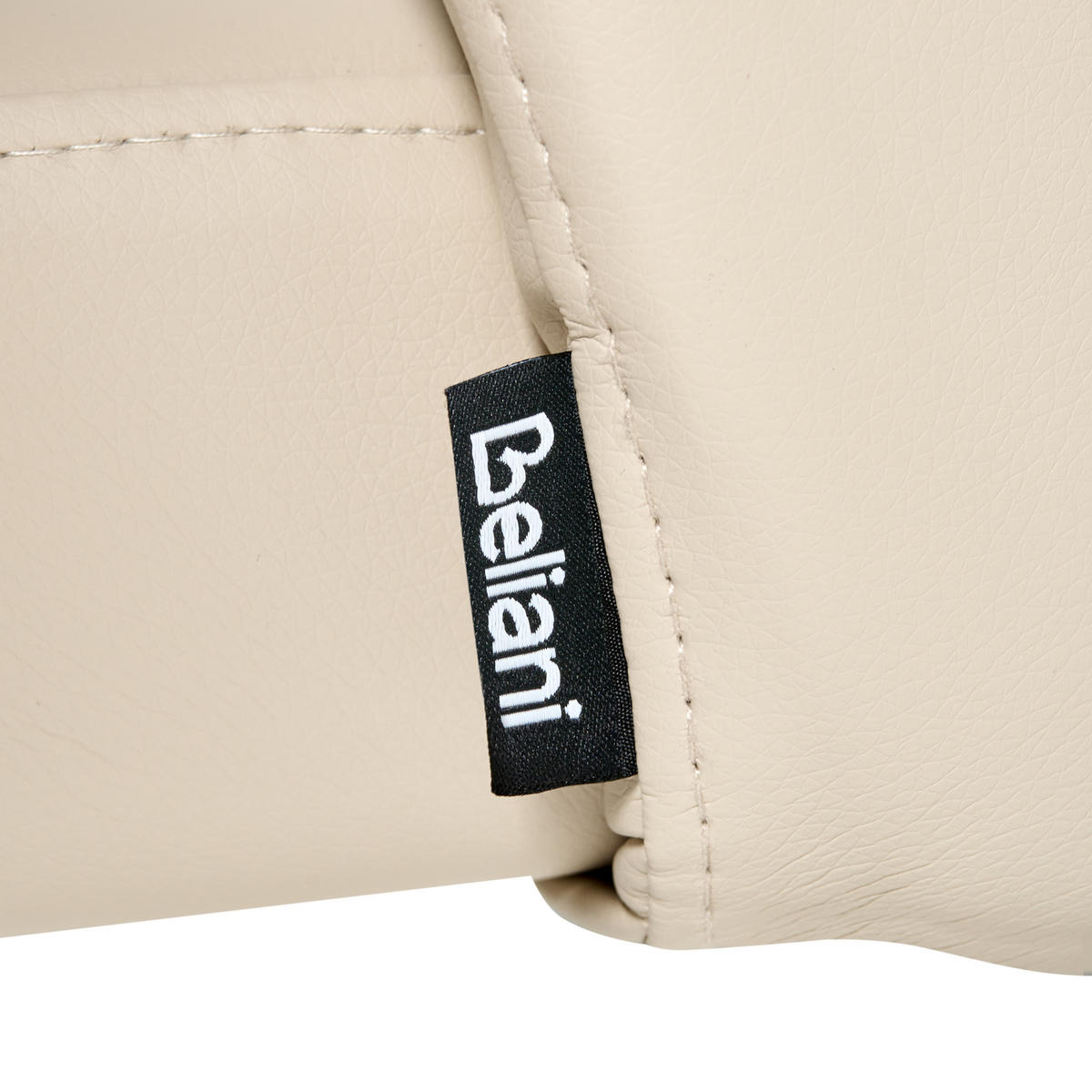 ESSZIMMERSTUHL 2er-Set Kunstleder Hellbeige Zana - Beige, Kunststoff (55/81/56cm) - Beliani
