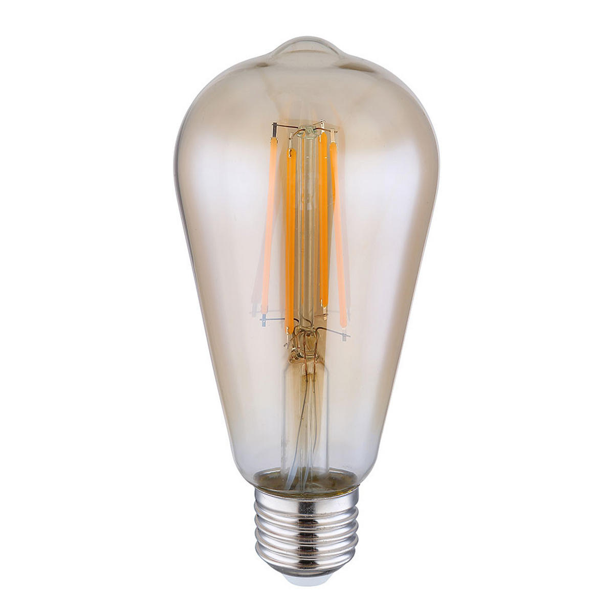 LED STEHLEUCHTE Gorley Gold - Goldfarben, Glas (38/38/152cm) - Globo Lighting