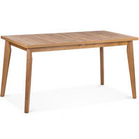 ESSTISCH RHENA ausziehbar bis 190cm, Beige - Eichefarben/Beige, Holz (150/77/80cm) - KONSIMO®