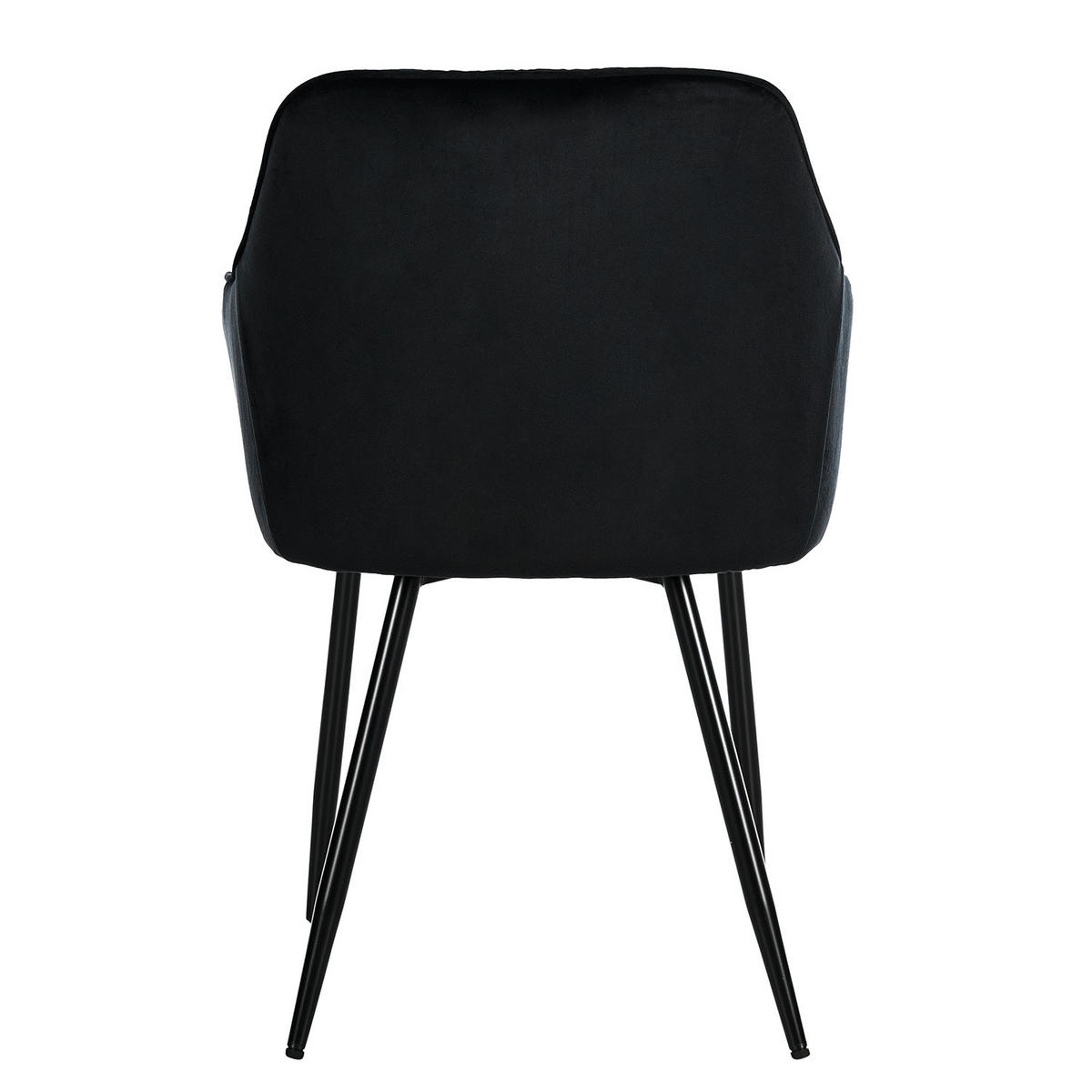 ARMLEHNENSTUHL - Eisen - Schwarz, Textil/Metall (60/84/56cm) - home24