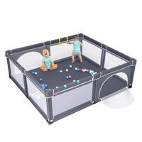 LAUFSTALL 68cm Grau - Grau, Kunststoff (206/186cm) - COSTWAY