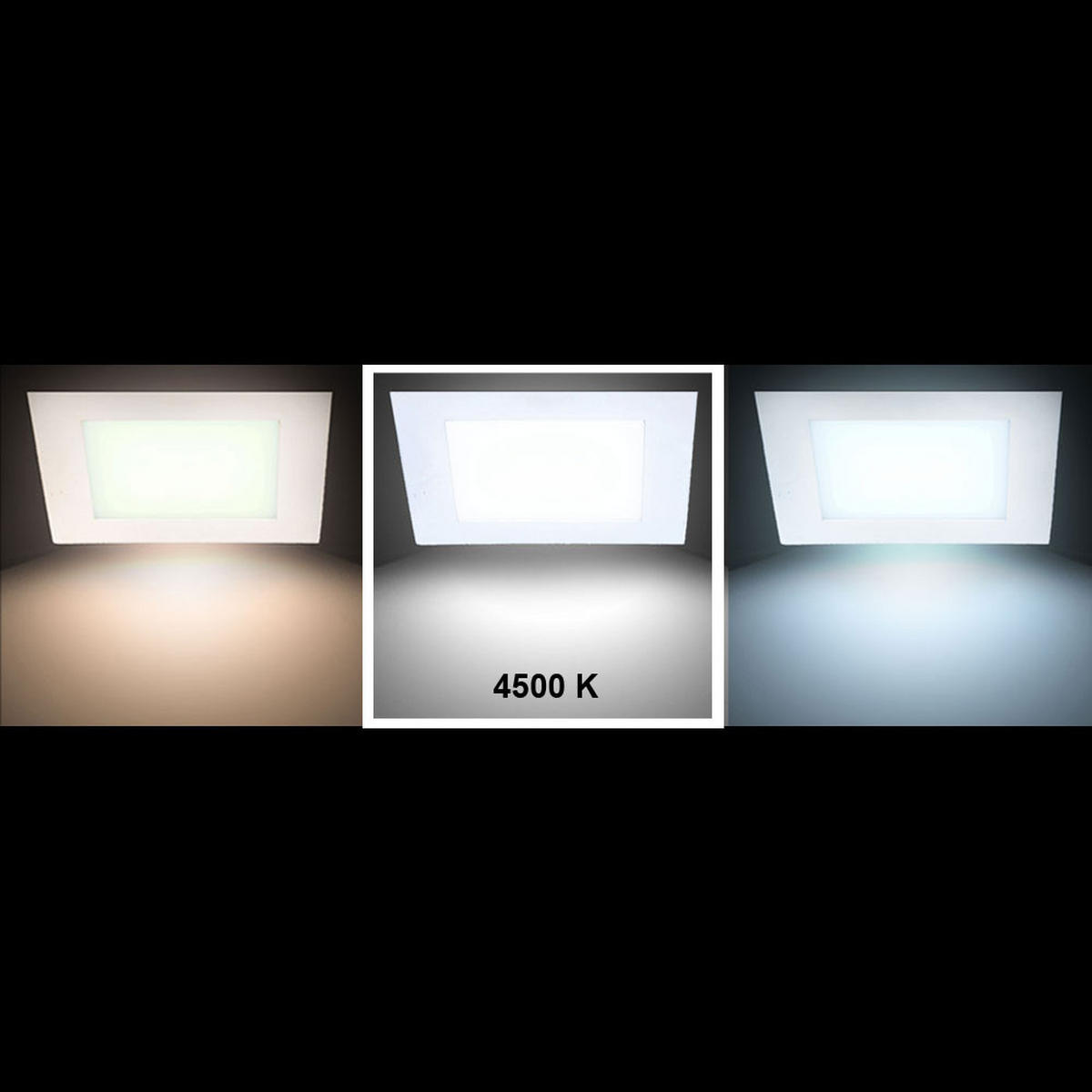 LED DECKENLEUCHTE Weiß Einbau - Weiß, Metall (17/17/2.5cm)