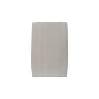 KOPFTEIL gepolstertes – hellgrauer Samtstoff - 90 cm - Beige/Hellgrau, Holz (90/120/10cm) - Sommeil de Plomb