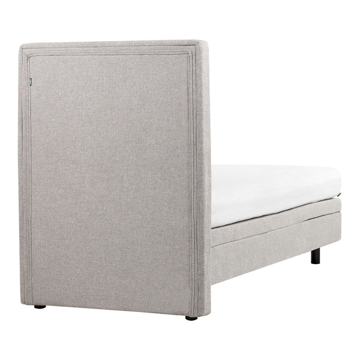 BETT 90/200 cm Hellgrau Duke II - Hellgrau, Textil (90/200cm) - Beliani