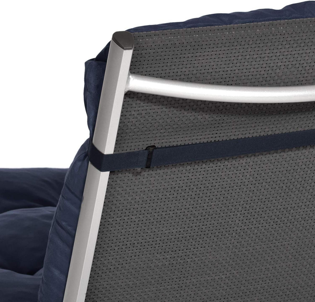 NIEDERLEHNERAUFLAGE Flair NL 100/50/8cm Dunkelblau (6tlg) - Dunkelblau, Textil (50/8/100cm) - Beautissu 