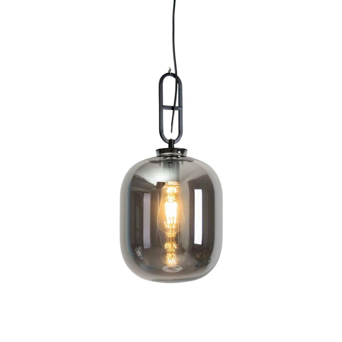 HÄNGELEUCHTE Tamale, Rauchgrau, 30cm - Grau, Glas (25/25/30cm) - KOSILUM