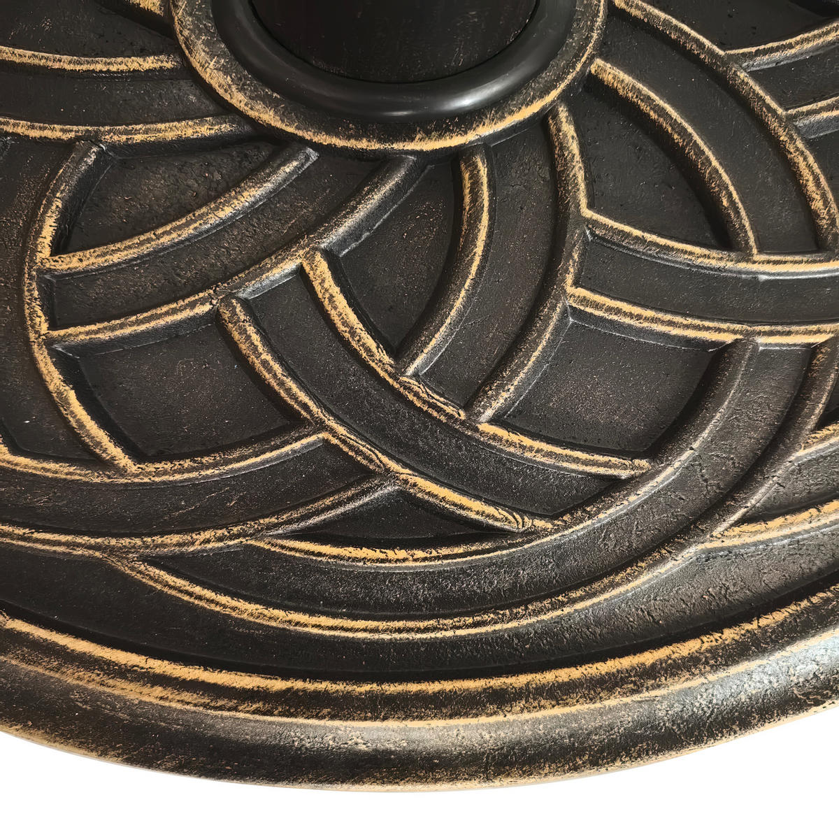 SCHIRMSTÄNDER - Schwarz, Kunststoff/Metall (45/45cm) - Relaxdays