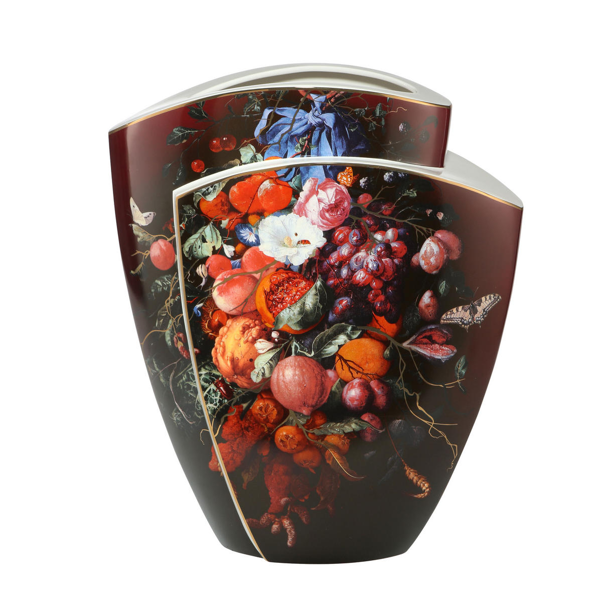 VASE Jan Davidsz de Heem - Girlande aus Blumen und Früchten, Porzellan, Bunt, 43 cm - Multicolor, Keramik (43cm) - Goebel