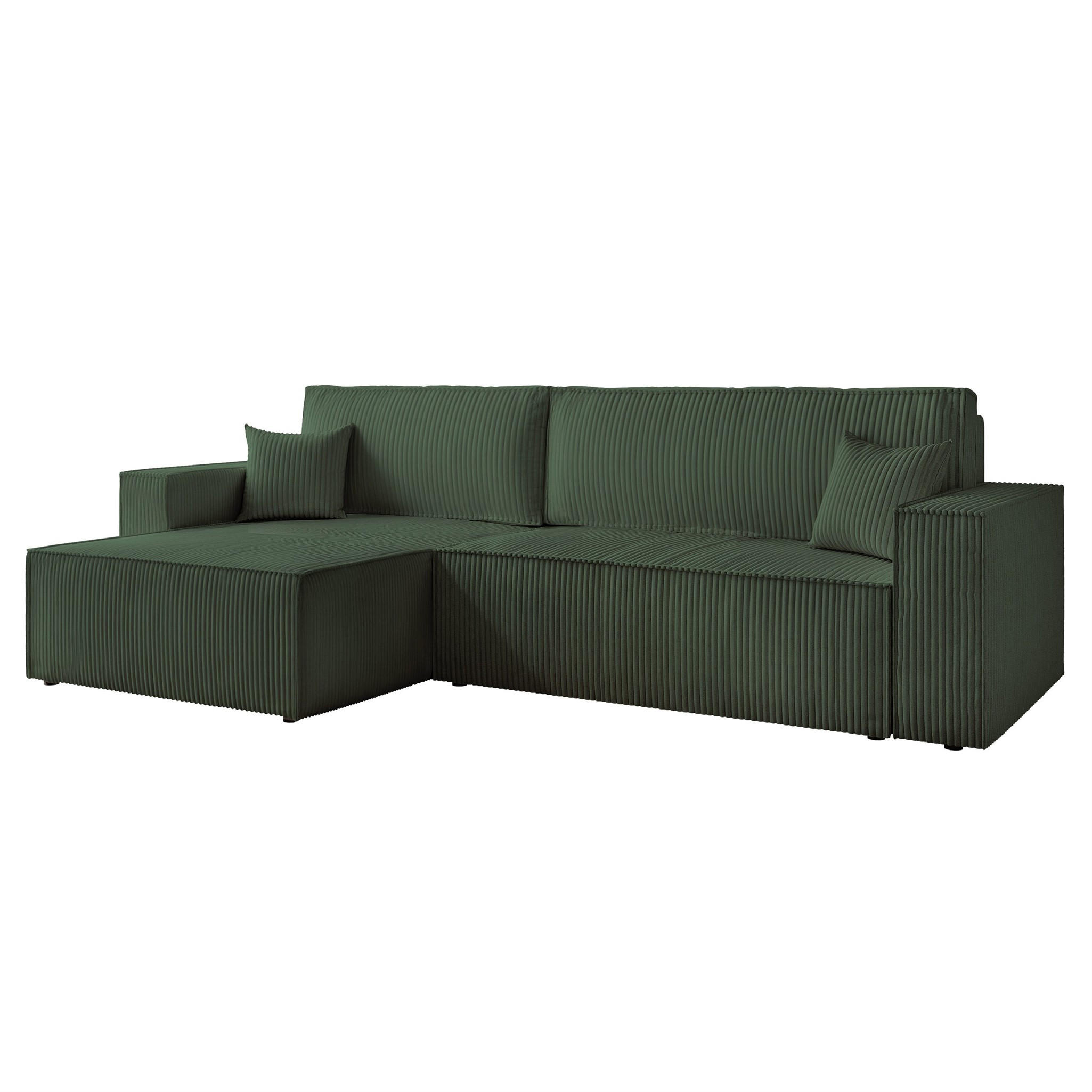 Fun Möbel Ecksofa Grün 276x145 cm