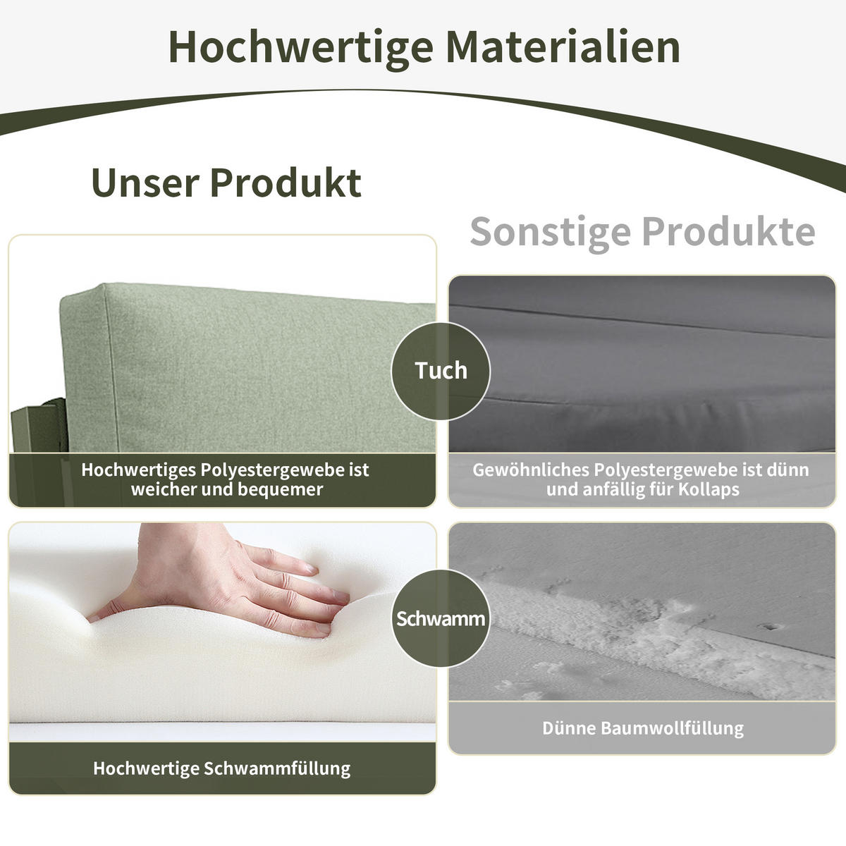 LOUNGESET 4er Seil Grün Mit Verstellbaren Füßen & Glastisch - Grün, Metall - FLIEKS