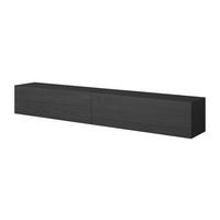 TV stolek BISIRA černý jasan 200 cm - černá, kompozitní dřevo (200/30/31.6cm) - Selsey