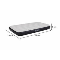 LUFTBETT Luftmatratze Camping BeamRest grau 191x99x25cm - Grau, Kunststoff (99/191cm) - Avenli