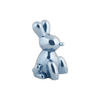 SKULPTUR Balloon Bunny 10/9/15 cm - Blau, Keramik (9/15/10cm) - Present Time