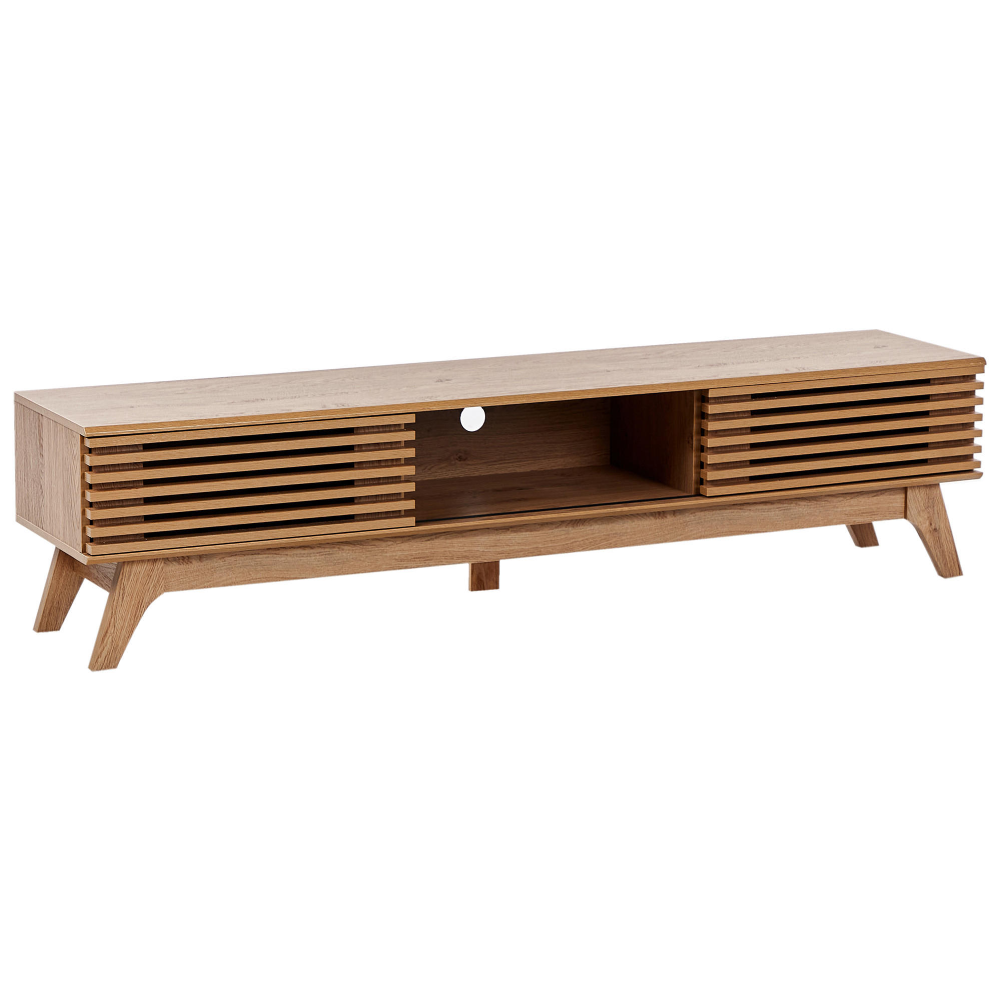 TV-MÖBEL Braun Toledo - Braun, Holzwerkstoff (180/44/40cm) - Beliani