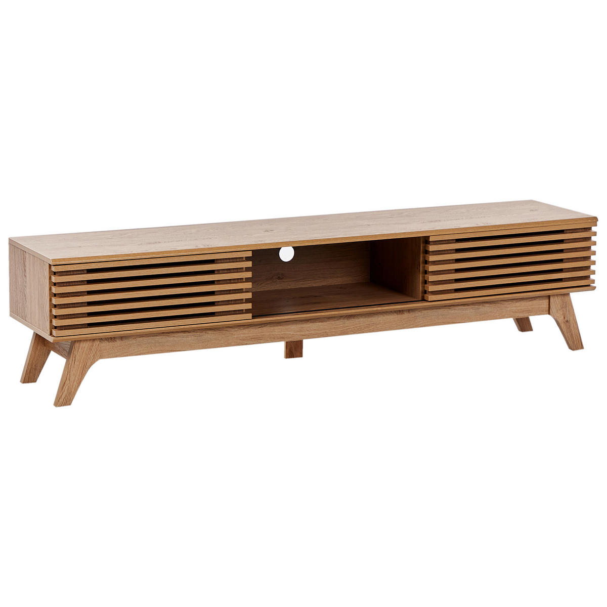 TV-MÖBEL Braun Toledo - Braun, Holzwerkstoff (180/44/40cm) - Beliani