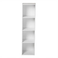 MÖBEL mit 4 Fächern 31,1/29,5/122,5 cm - Weiß, Holzwerkstoff (29.5/122.5/31.1cm) - Calicosy