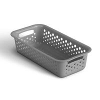 AUFBEWAHRUNGSKORB Anthrazit 20x10x5 cm - 1er Pack - Anthrazit, Kunststoff (10/5/20cm) - ProHome