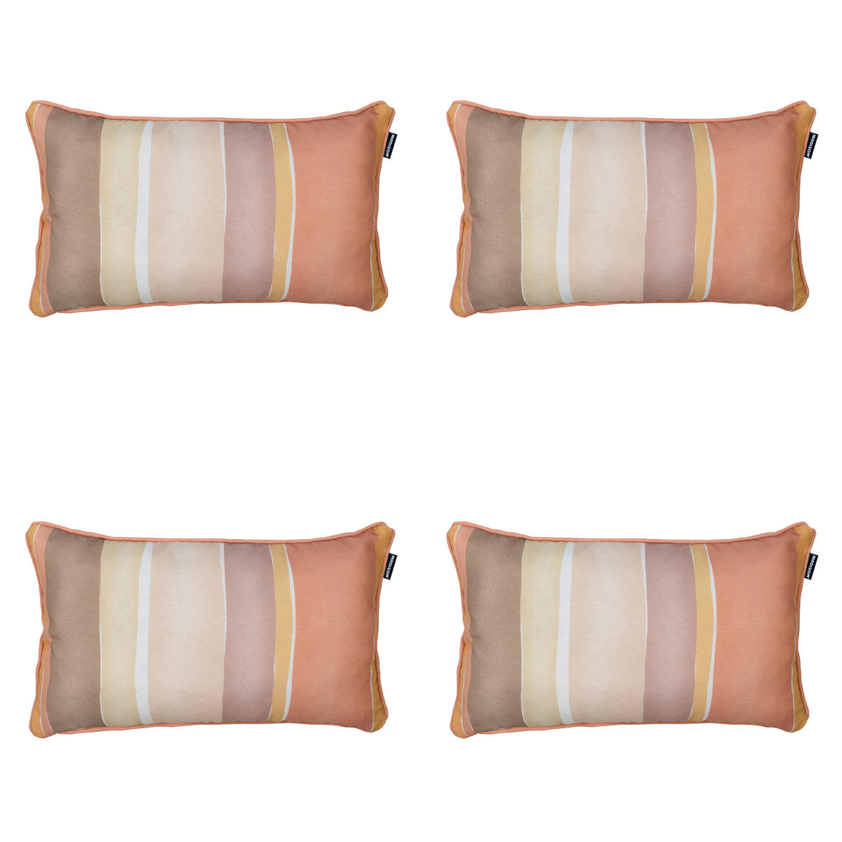 DEKORATIONSKISSEN Nox - Mehrfarbig - 30/50/10 cm - 4er-Set - Multicolor, Textil (50/30cm) - Madison