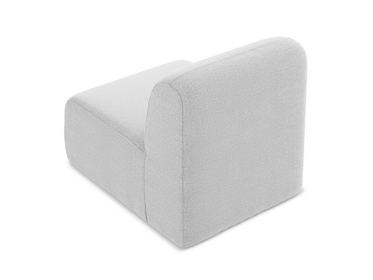 SOFAELEMENT Bouclé Stoff Grau - Silberfarben/Schwarz, Holzwerkstoff/Kunststoff (70/75/94cm) - Makamii