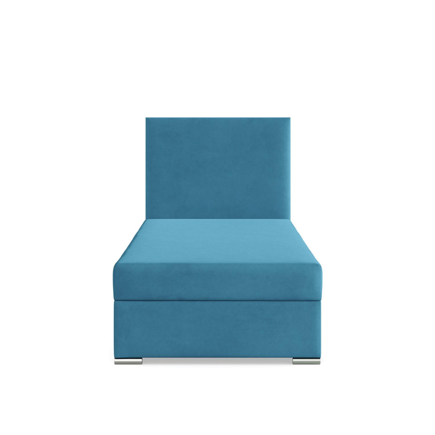BOXBETT MIT KOPFTEIL 90x200 ZONZA, Blau - Blau, Textil (90/200cm) - Mebligo