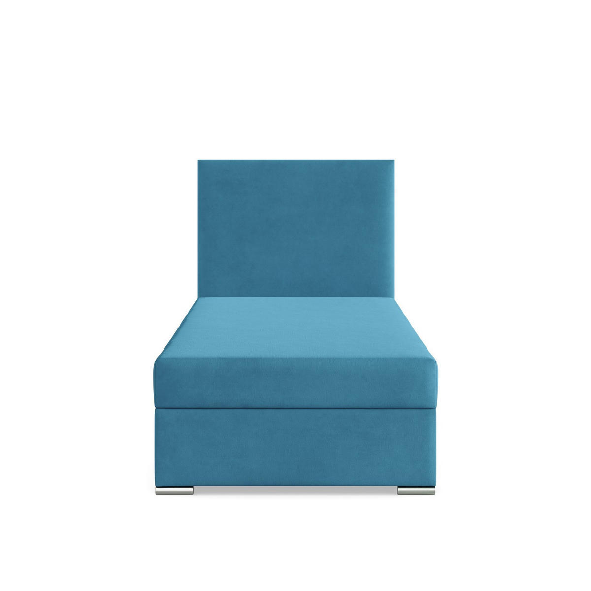 BOXBETT MIT KOPFTEIL 90x200 ZONZA, Blau - Blau, Textil (90/200cm) - Mebligo