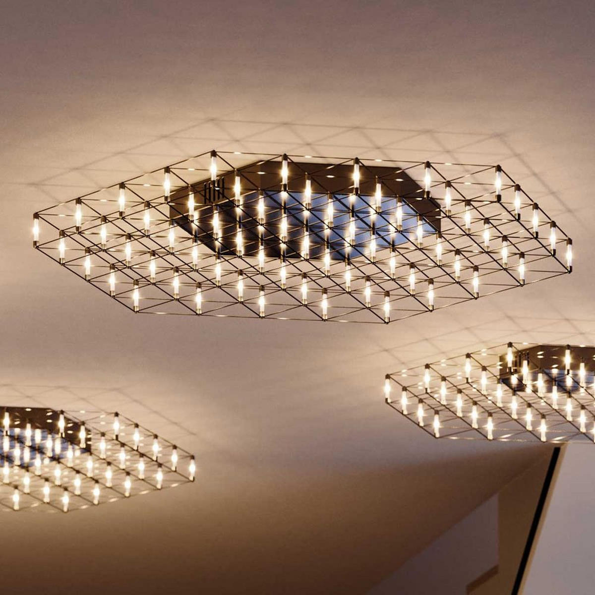 LED-WANDLAMPE Atom Gold Ø 60cm - Goldfarben, Metall (60/60/3.5cm) - s.luce