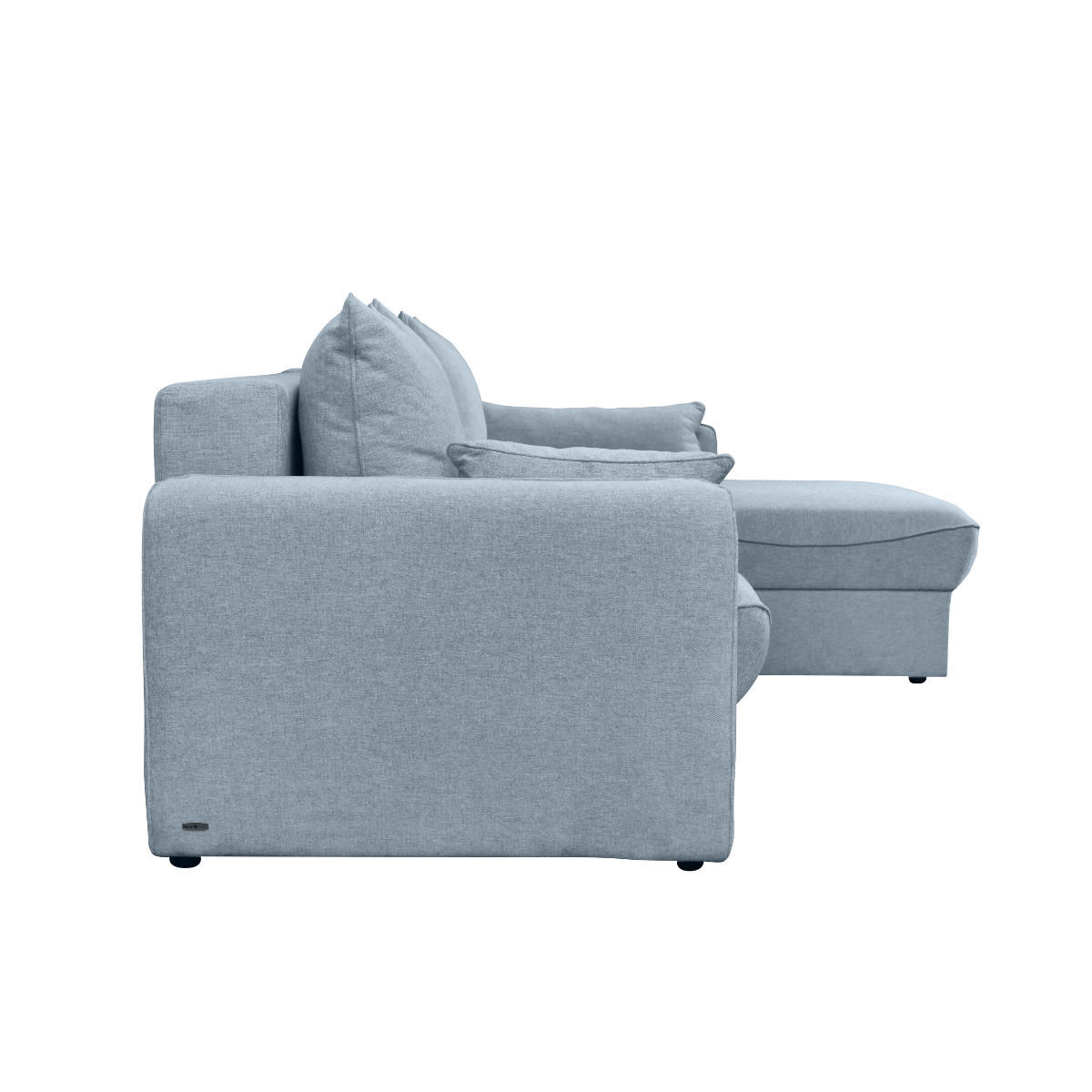 ECKSOFA 3-sitzer mit schlaffunktion - naomi 260/175/90 cm - Blau, Textil (175/90/260cm) - Calicosy