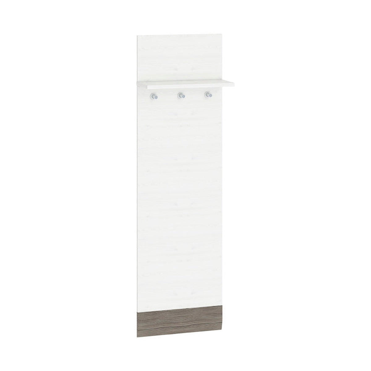 WANDGARDEROBE – 40 cm – Blanco – Grau / Eichefarben - Eichefarben/Grau, Holzwerkstoff (40/136/20cm) - hi-markt