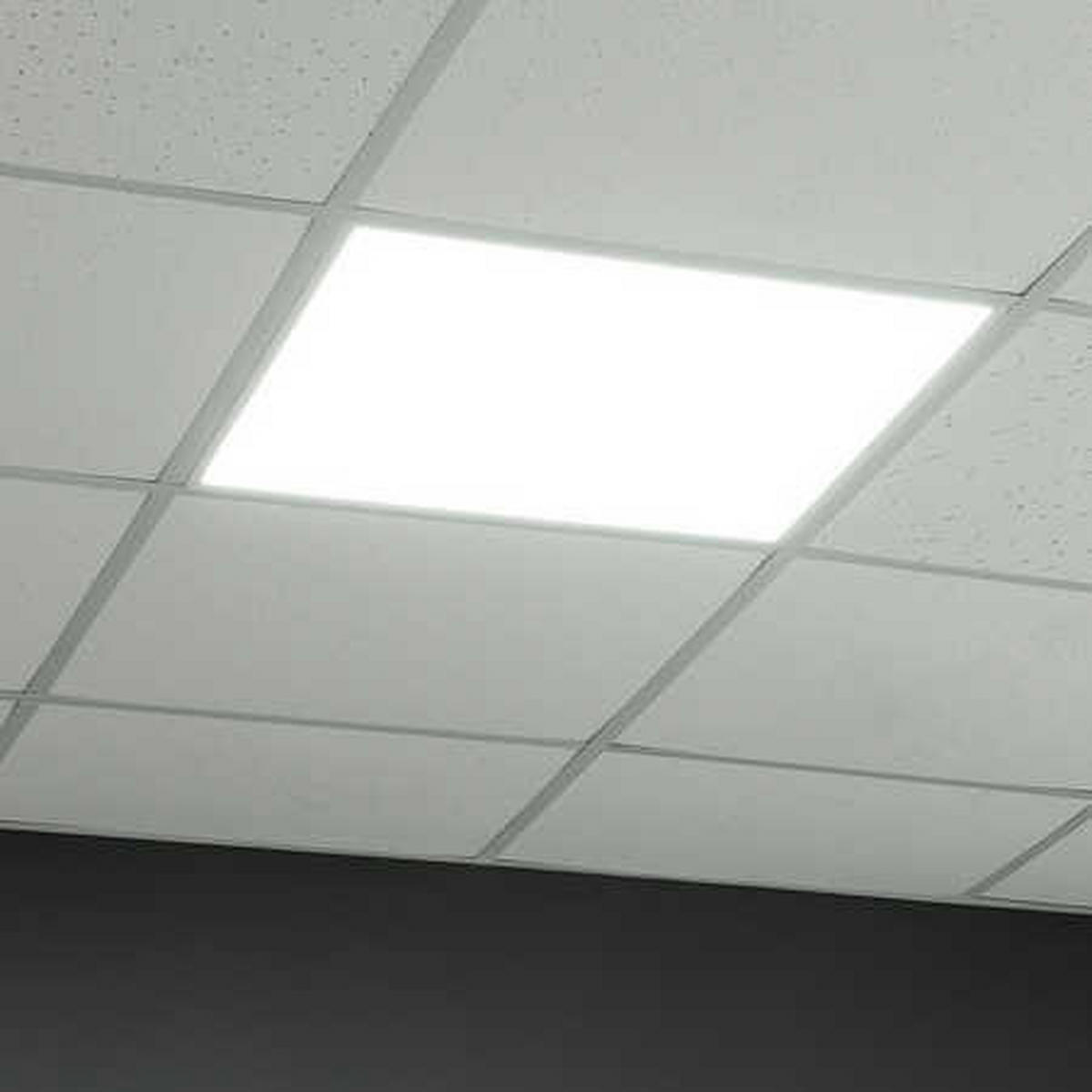 LED EINBAU PANEL Weiß Kunststoff - Weiß, Metall (59.5/59.5/3.3cm)