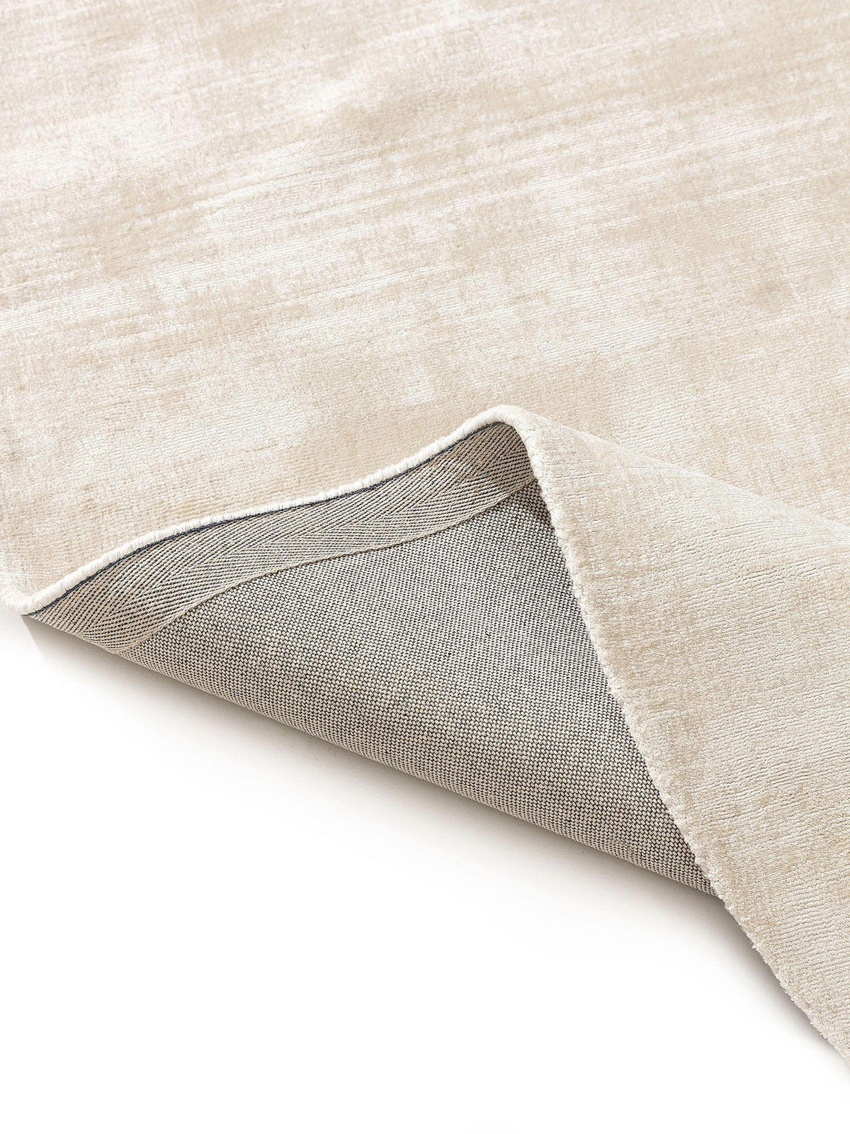 VISKOSETEPPICH OVAL Nova Cream 150x230 cm - Creme, Textil (150/230cm) - benuta Pure