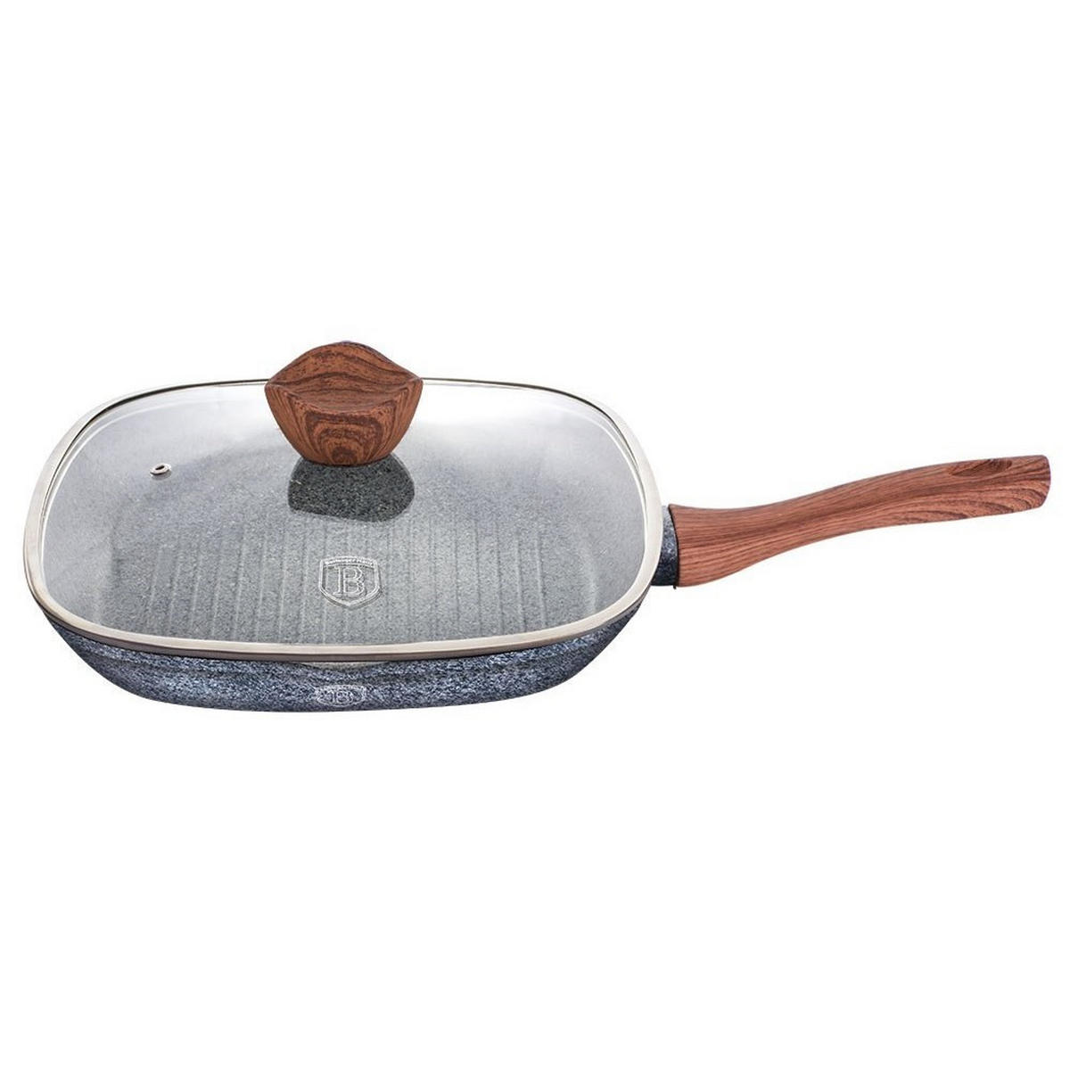 PFANNE Grau 28/28/4.5 cm BH1599 - Grau, Metall (28cm) - Berlinger Haus