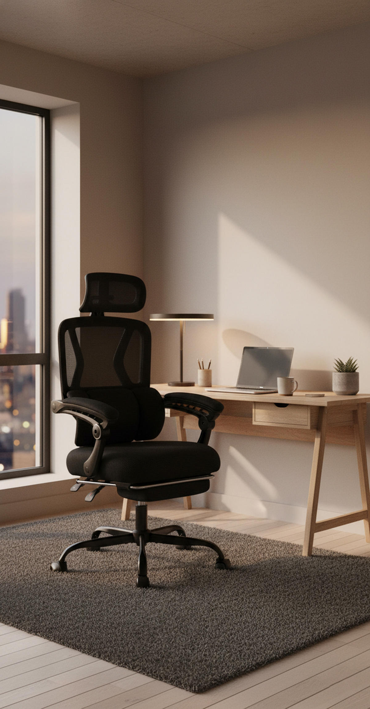 BÜROSTUHL Kador schwarz - Schwarz, Textil/Metall (64/127/60cm) - TPFLiving