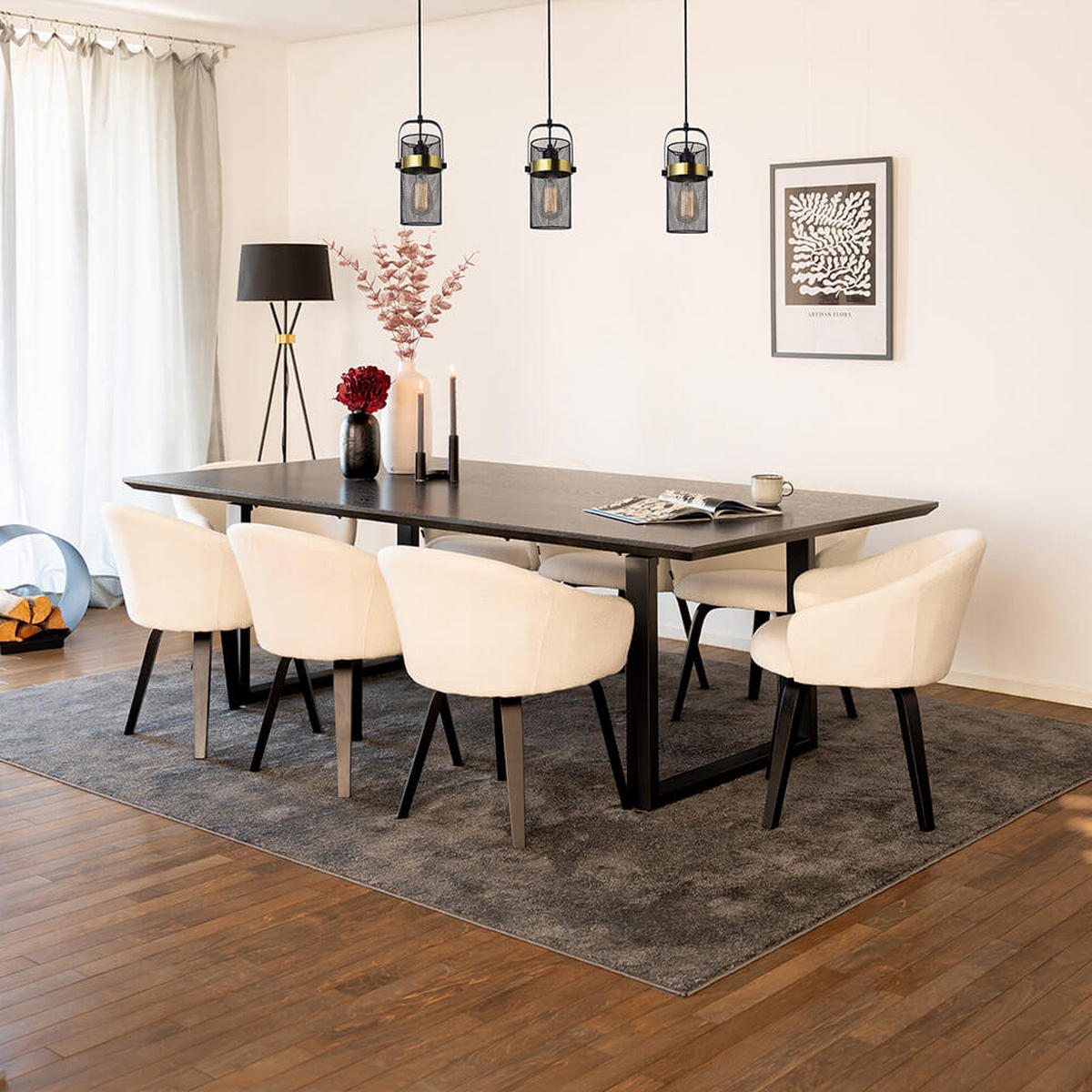 ESSTISCH ECKIG AVENCIA - Light Oak, 240 x 120 cm - Hellbraun, Holz (240/120/4cm) - Home Deluxe