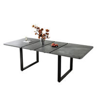 ESSTISCH, MDF ausziehbar 140–180–220/80/75 cm, 3-stufig, bis 10 Personen, Grau - Grau, Holzwerkstoff (220/80/75cm) - Redom