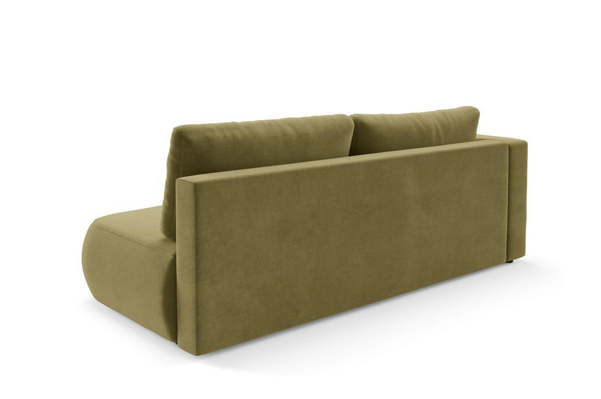 SCHLAFSOFA mit Bettkasten Grün - Schwarz/Grün, Holz/Holzwerkstoff (228/82/106cm) - Furnisell