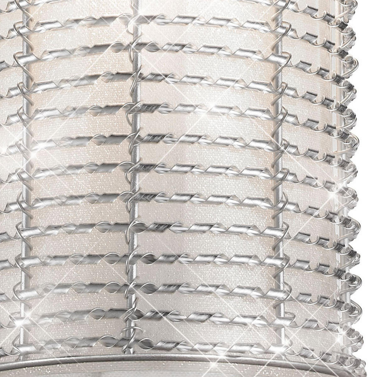 LED HÄNGELEUCHTE SPARKLING Aluminium Silber - Silberfarben, Metall (15/15/30cm) - Esto