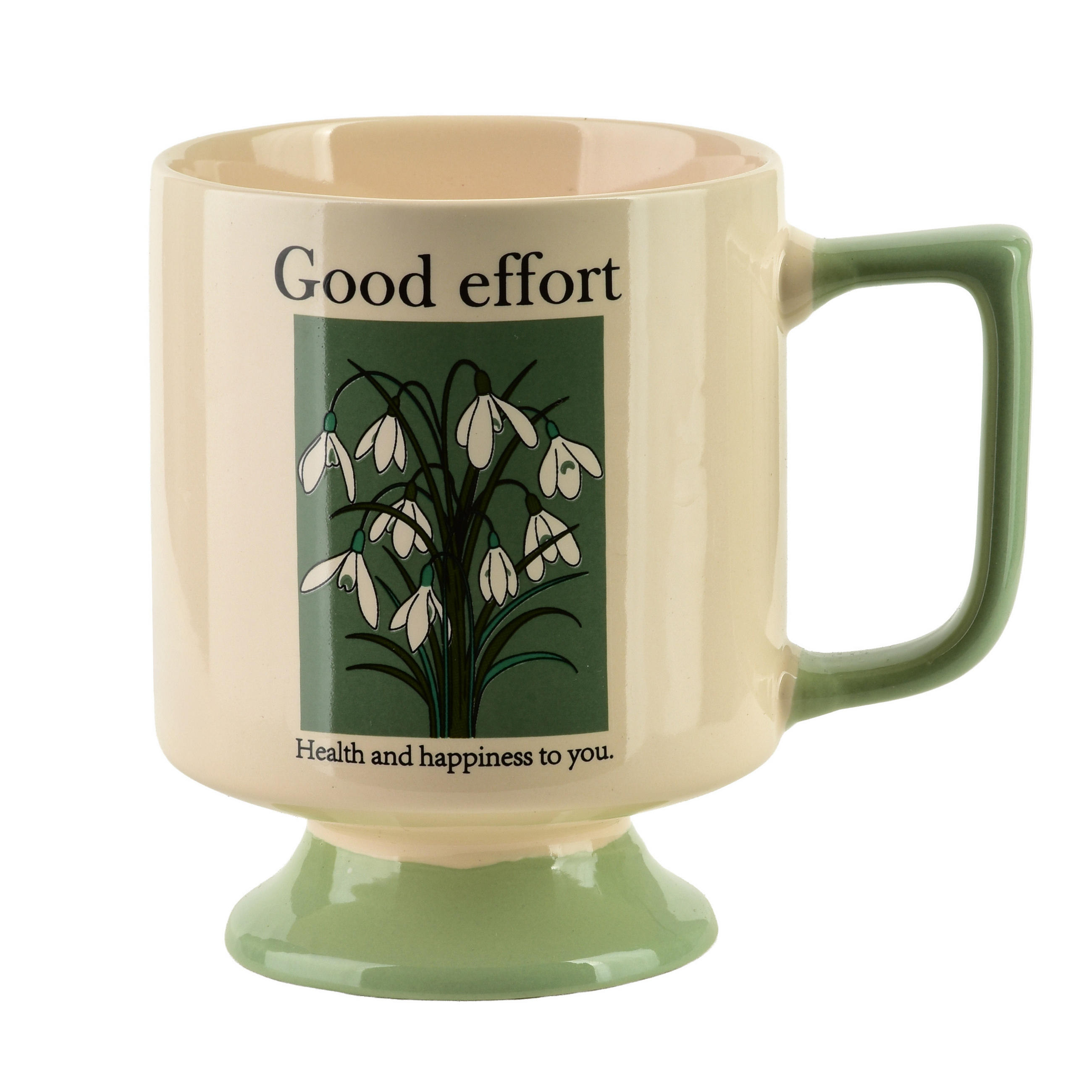 BECHER Rejka Grün 8/11.5/10.5 cm Porzellan - Grün, Keramik (0.3L) - Mondex